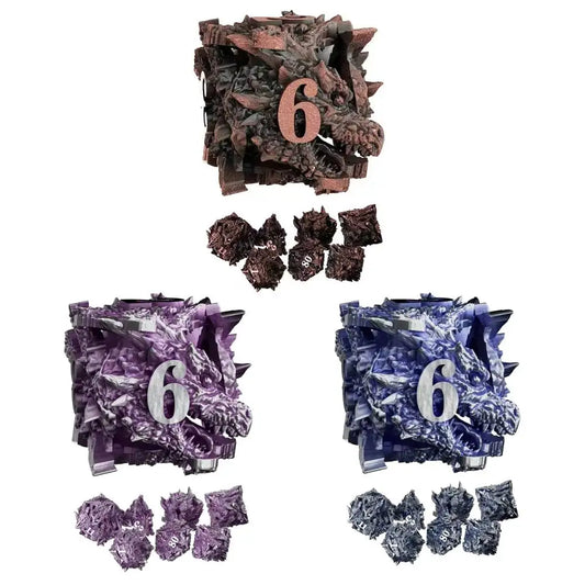 Metal RPG Dice Kit