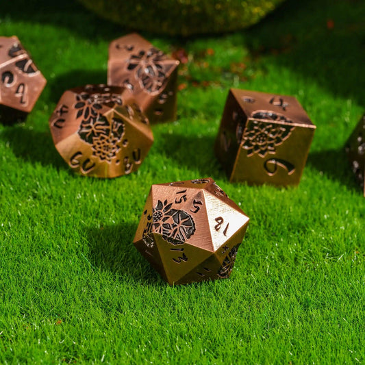 Metal RPG Dice Kit