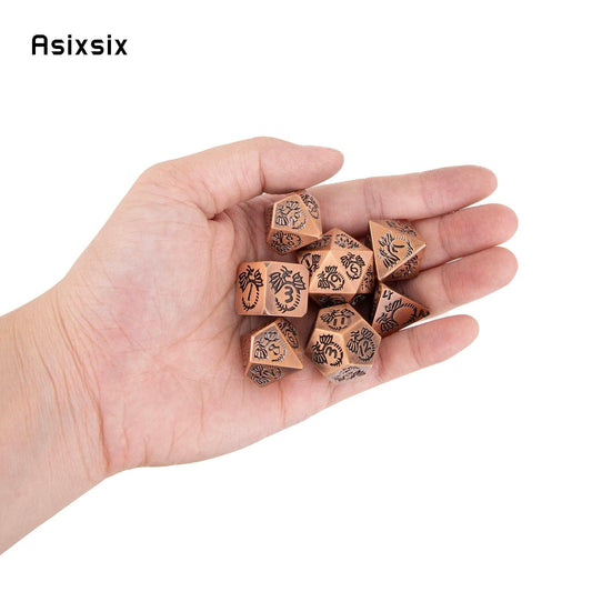 Metal RPG Dice Kit