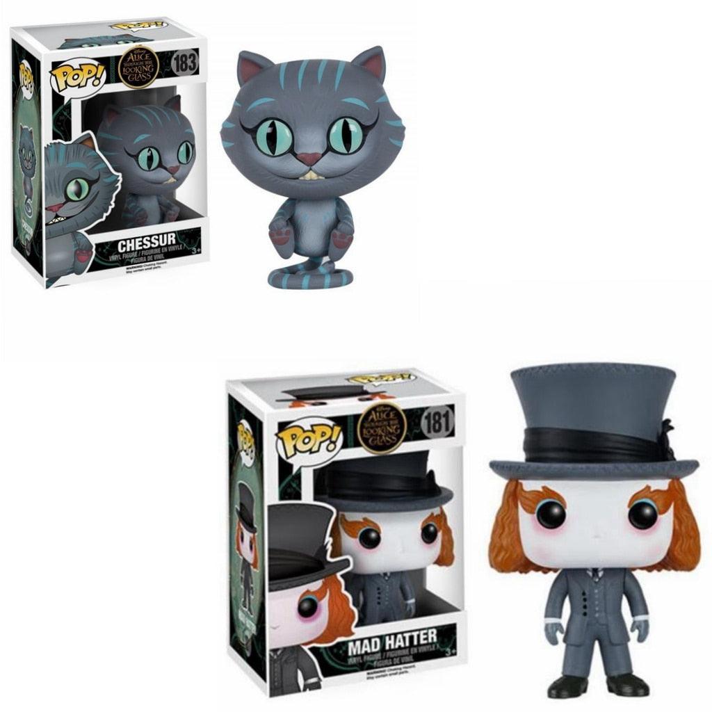 Kit Funko Chapeleiro Maluco 177 e Pelúcia Gato Listrado em