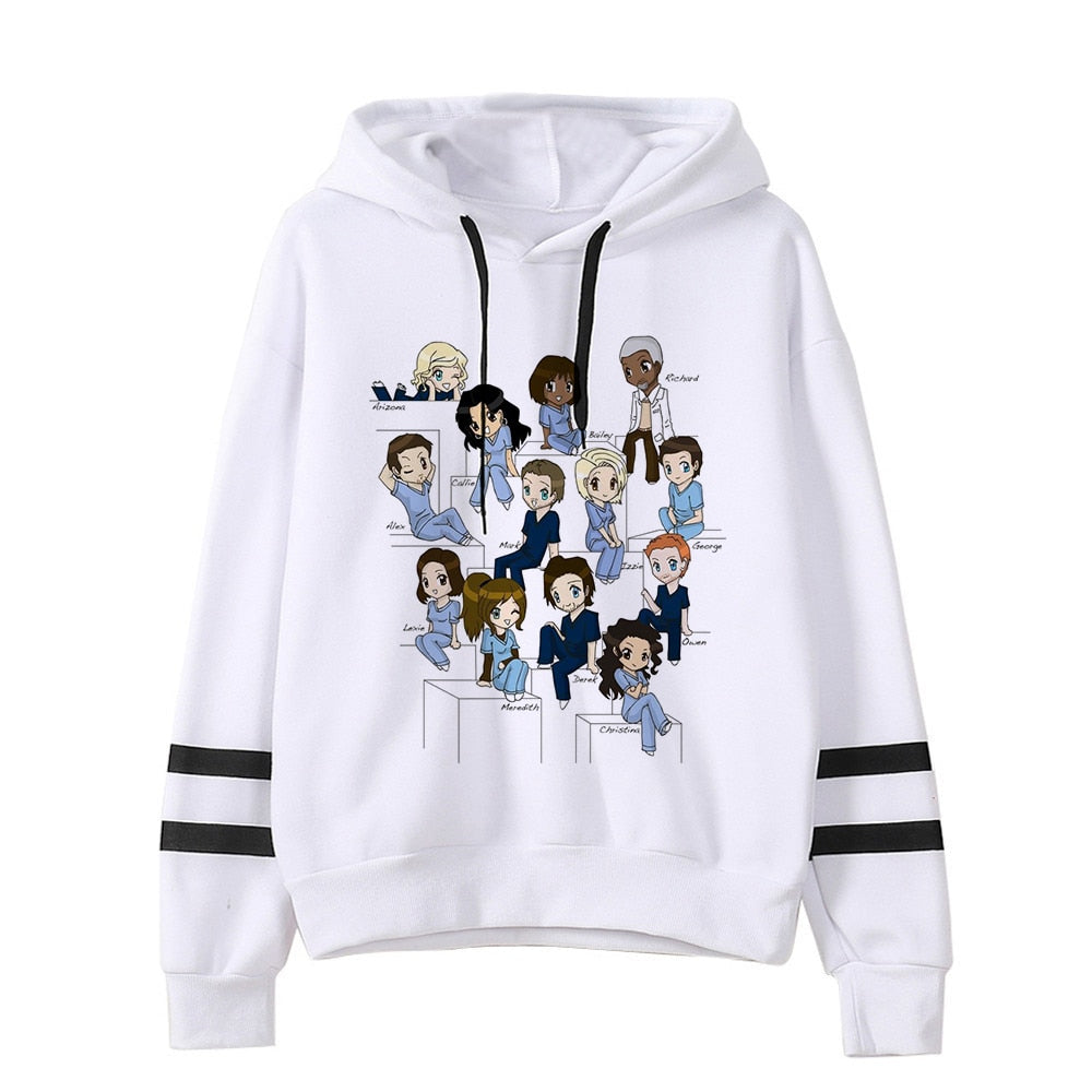 Unisex Greys Anatomy Sweatshirt Women You&#39;re My Person Hoodies Korean Style Harajuku Hooded Ulzzang Aesthetic Anime Hoody Female - NERD BEM TRAJADO