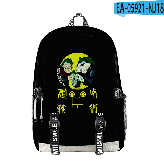 Manga Collage Backpack for Girls Boys Travel Rucksack Satoru Gojo Jujutsu Kaisen Itadori Megumi Anime Backpacks for Teenage - NERD BEM TRAJADO