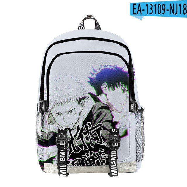 Manga Collage Backpack for Girls Boys Travel Rucksack Satoru Gojo Jujutsu Kaisen Itadori Megumi Anime Backpacks for Teenage - NERD BEM TRAJADO