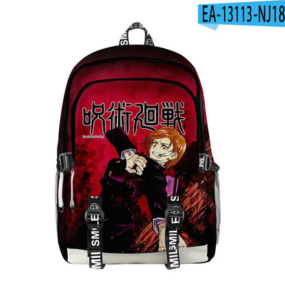 Manga Collage Backpack for Girls Boys Travel Rucksack Satoru Gojo Jujutsu Kaisen Itadori Megumi Anime Backpacks for Teenage - NERD BEM TRAJADO