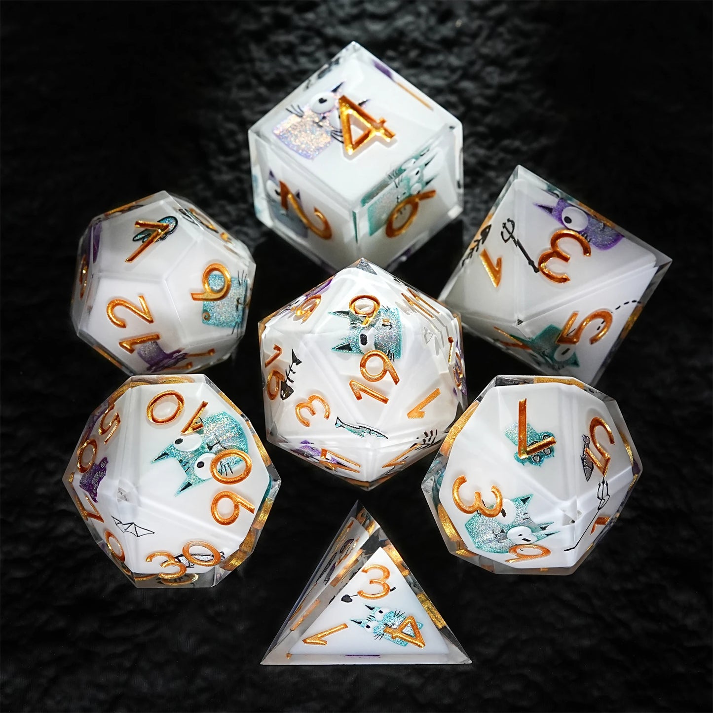 Kit de Dados RPG de Resina