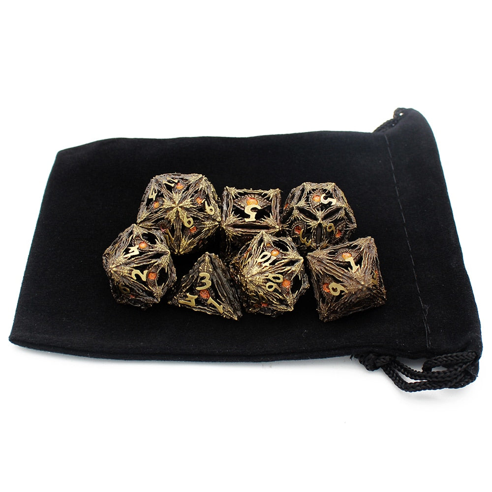 Kit de Dados RPG de Metal - NERD BEM TRAJADO