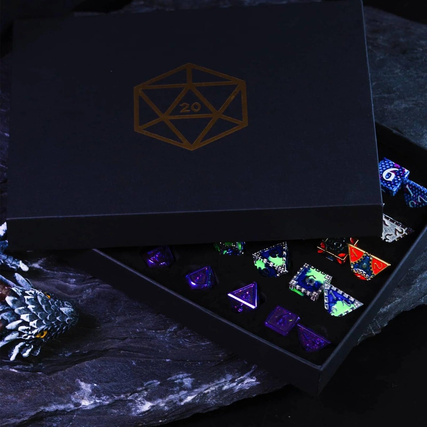 Box de Dados RPG de Metal