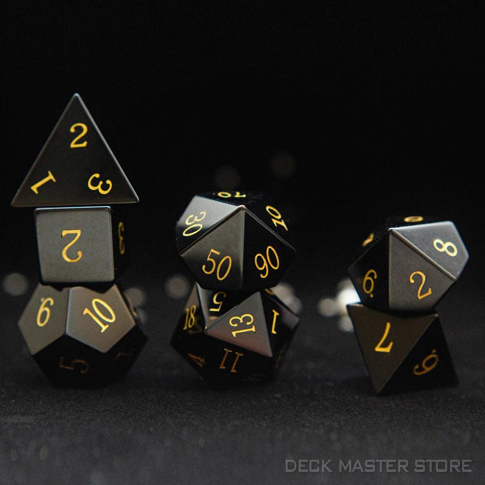 Kit de Dados RPG de Obsidiana