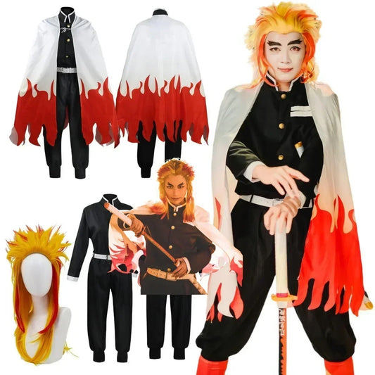 Fantasia para Cosplay Kyojuro Rengoku - Demon Slayer