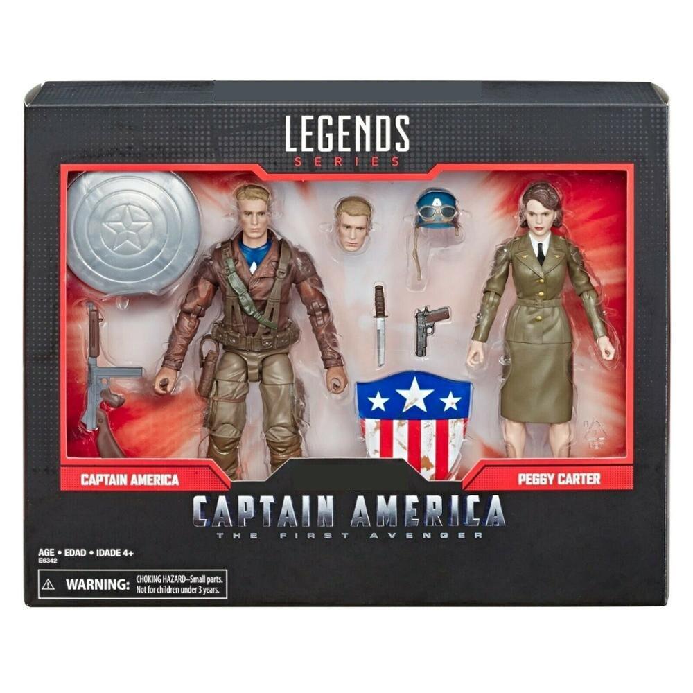 Action Figure Capitão América e Peggy Carter - Marvel - NERD BEM TRAJADO