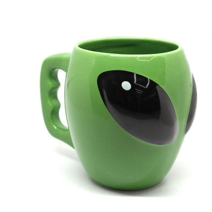 Cartoon Creative Green Alien Ceramic Cups Interesting Fashion Coffee Cup Birthday Gift Water Cup Wholesale Turkish Coffee Cups - NERD BEM TRAJADO