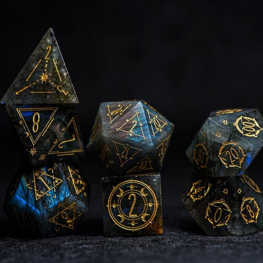 Kit de Dados RPG de Resina Premium - NERD BEM TRAJADO