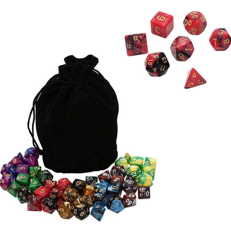 Kit de Dados RPG de Resina - Com 49 Peças - NERD BEM TRAJADO