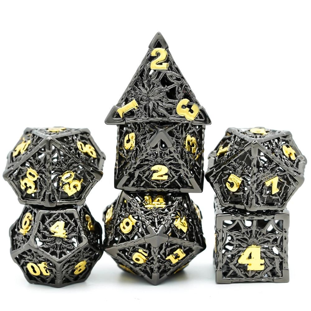 Kit de Dados RPG de Metal - Modelo 04 - NERD BEM TRAJADO