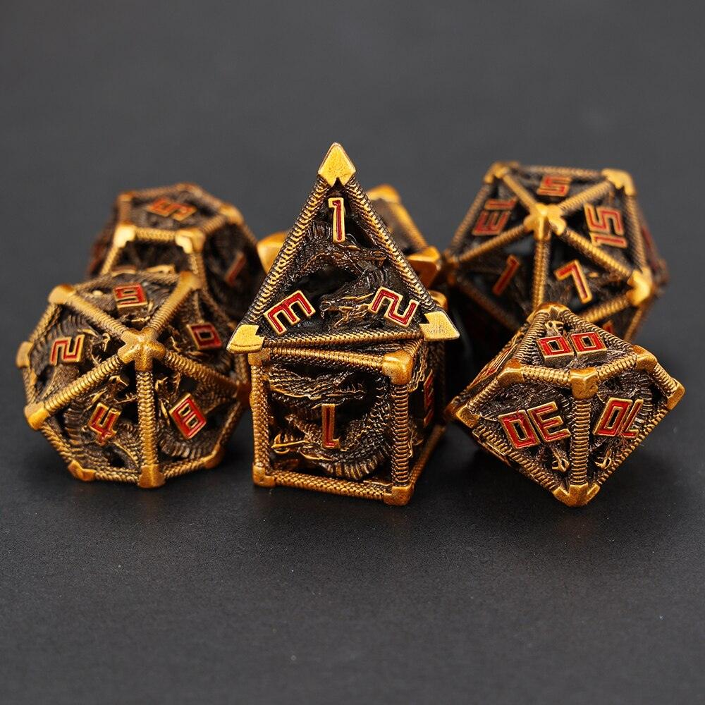 Kit de Dados RPG de Metal - NERD BEM TRAJADO