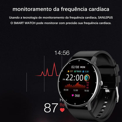 LIGE 2022 New Smart Watch Men Full Touch Screen Sport Fitness Watch IP67 Waterproof Bluetooth For Android ios smartwatch Men+box - NERD BEM TRAJADO