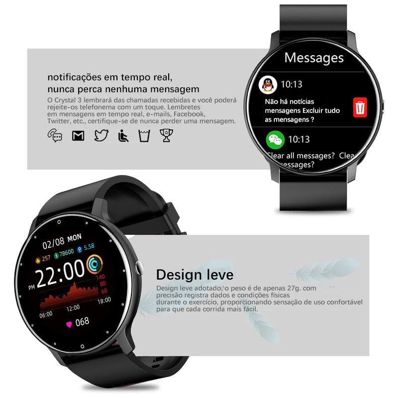 LIGE 2022 New Smart Watch Men Full Touch Screen Sport Fitness Watch IP67 Waterproof Bluetooth For Android ios smartwatch Men+box - NERD BEM TRAJADO