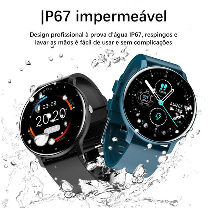 LIGE 2022 New Smart Watch Men Full Touch Screen Sport Fitness Watch IP67 Waterproof Bluetooth For Android ios smartwatch Men+box - NERD BEM TRAJADO