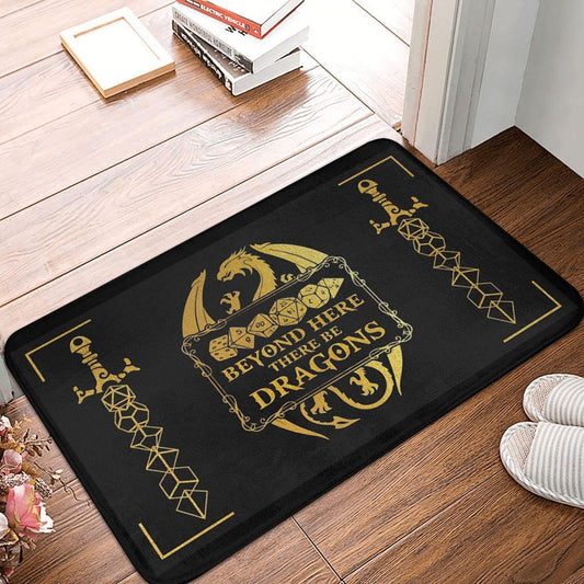 Beyond Here There Be Dragons Bathroom Non-Slip Carpet Dnd Game Bedroom Mat Welcome Doormat Floor Decoration Rug - NERD BEM TRAJADO