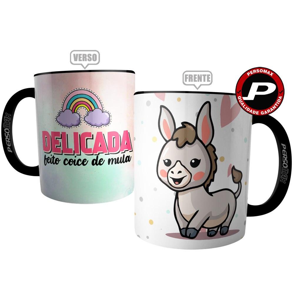 Delicate Mug Made Ceramic Mug-Porcelain Cup Meme Funny Cute Mule Internet Zoo - NERD BEM TRAJADO